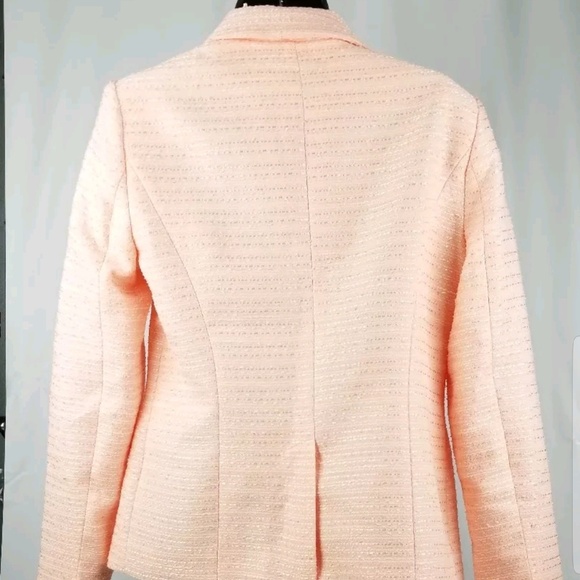 Calvin Klein Womans Textured Flyaway Jacket Sz 6 - Picture 5 of 8